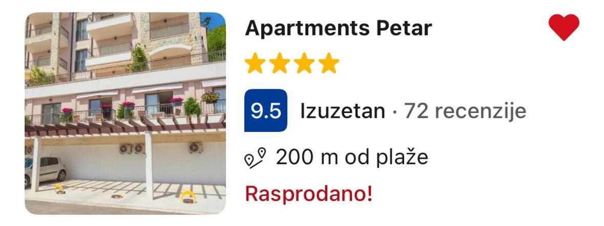 Apartments Petar Budva Exterior photo